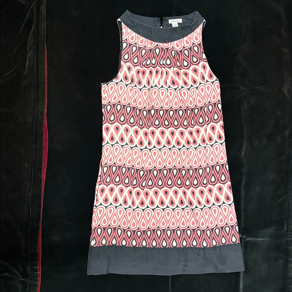 Harold's Vibrant Black and Pink Dress
